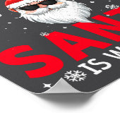 Poster Sois gentil avec le médecin Istant Santa regarde (Coin)