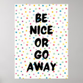 Poster Sois gentil ou va-t'en (Devant)