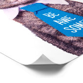 Poster "SOIS INCROYABLE !" Chat en Cravate bleue, votre m (Coin)