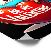 Poster Sois mon perruche de la Saint-Valentin cœur  (Coin)