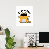 Poster Sois Paw-some Funny Awesome Chat Pun (Bureau à domicile)