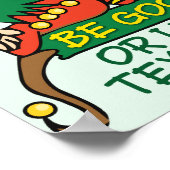 Poster Sois sage dit l'elfe de Noël (Coin)