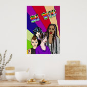 Poster Sois toi | Pop Art | Main Glissée Diverses Personn (Cuisine)