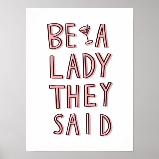 Poster Sois Une Dame Qu'Ils Ont Dit (Devant)