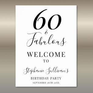 Poster Soixante ans et Fabuleux 60e anniversaire