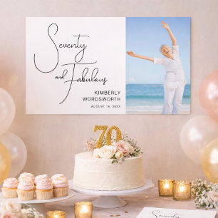 Poster Soixante-dix ans et Fabuleux Photo 70e Anniversair