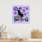 Poster Soixante vérifier moy scooter rider (Cuisine)