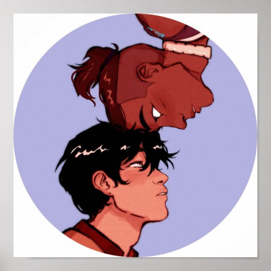 Poster Sokka et Zuko Head Bonk transparents (Devant)