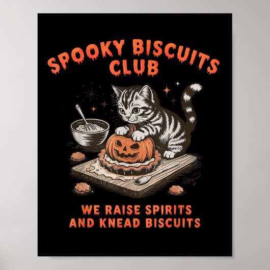 Poster Soky Biscuits Club Cat Halloween Cuisson (Devant)