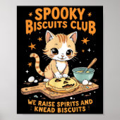 Poster Soky Biscuits Club Chat Drôle Halloween Baking (Devant)