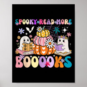 Poster Soky Lire Plus Boooooooooks Cute Ghost Citrouille