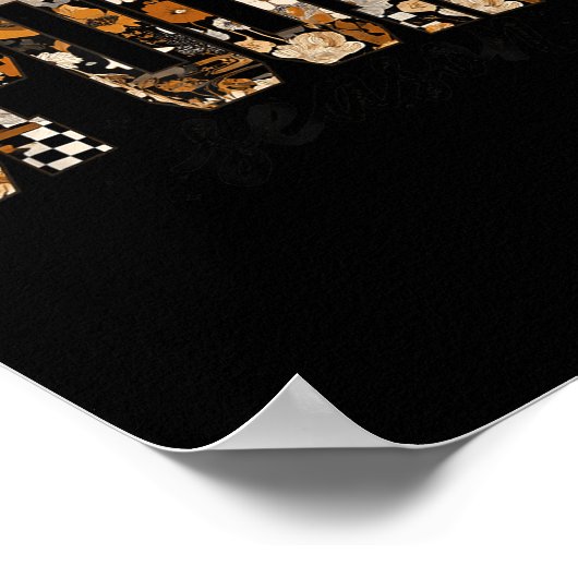 Poster Soky Season Floral Ghost Halloween Fall Vibes Soky (Coin)