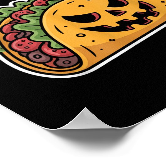 Poster Soky Taco Jack-o-lantern Halloween Mexican Food Lo (Coin)