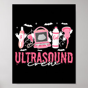Poster Soky Ultrasound Équipement Sonographe Halloween Va