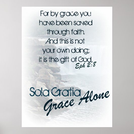 Poster Sola Gratia/ Grace seule (Devant)