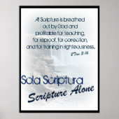 Poster Sola Scriptura/ Ecriture seule (Devant)