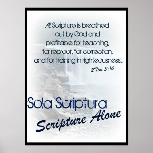 Poster Sola Scriptura/ Ecriture seule (Devant)