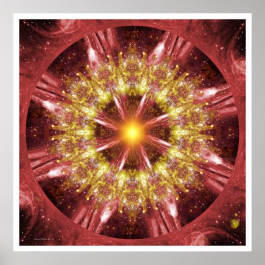 Poster Solaire Mandala 12 (Devant)
