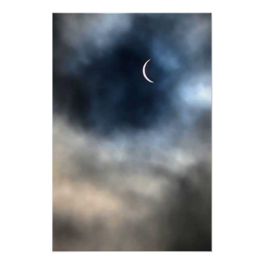 Poster Solar Eclipse 2024 espace astronomie moderne (Devant)