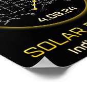 Poster Solar Eclipse 2024 Indianapolis In Indiana Totalit (Coin)