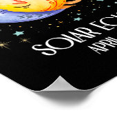 Poster Solar Eclipse 2024 Joli Solar Eclipse Enfants Garç (Coin)