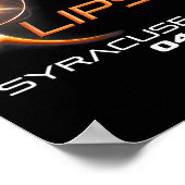 Poster Solar Eclipse 2024 Syracuse New York (Coin)