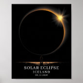 Poster Solar Eclipse 2026 Iceland Celestial (Devant)