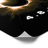 Poster Solar Eclipse 4.8.24 Totality Event 2024 Souvenir (Coin)