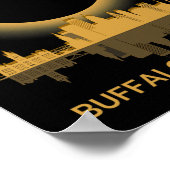 Poster Solar Eclipse Buffalo New York Souvenir Totalité (Coin)