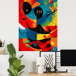 Poster Solar Geometry II – Mid-Century Abstract Construct