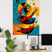 Poster Solar Mechanica – Mid-Century Geometric Dynamics (Bureau à domicile)