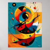 Poster Solar Mechanica – Mid-Century Geometric Dynamics (Devant)