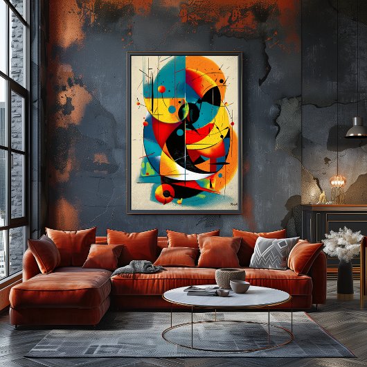 Poster Solar Refrain – Mid-Century Bauhaus Flow Wall Art