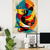 Poster Solar Refrain – Murale d'art Bauhaus de milieu de  (Bureau à domicile)