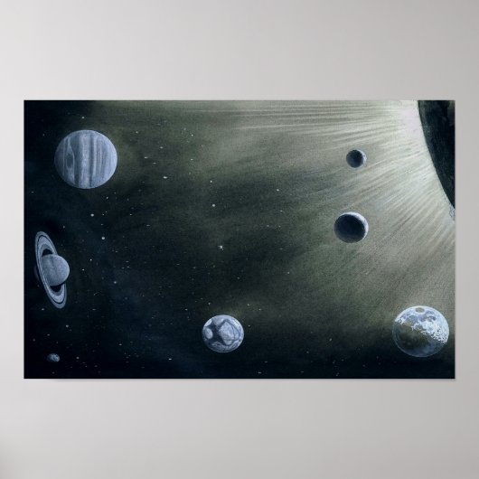 Poster solar system (Devant)
