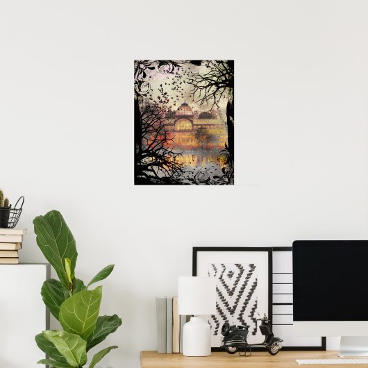 Poster Solarium gothique Automne Réflexions Art Imprimer (Bureau à domicile)