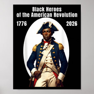 Poster Soldat afro-américain patriote de la guerre d'indé
