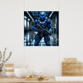 Poster Soldat bleu (Cuisine)
