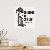 Poster Soldat de Jésus Christ Foi de l'Armée chrétienne (Cuisine)