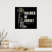 Poster Soldat de Jésus Christ Foi de l'Armée chrétienne (Cuisine)