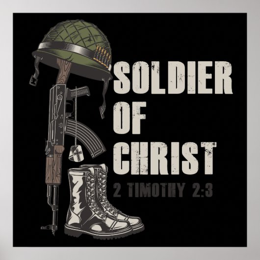 Poster Soldat de Jésus Christ Foi de l'Armée chrétienne (Devant)