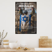Poster Soldat de l'armée israélienne au mur occidental (Cuisine)