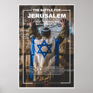 Poster Soldat de l'armée israélienne au mur occidental