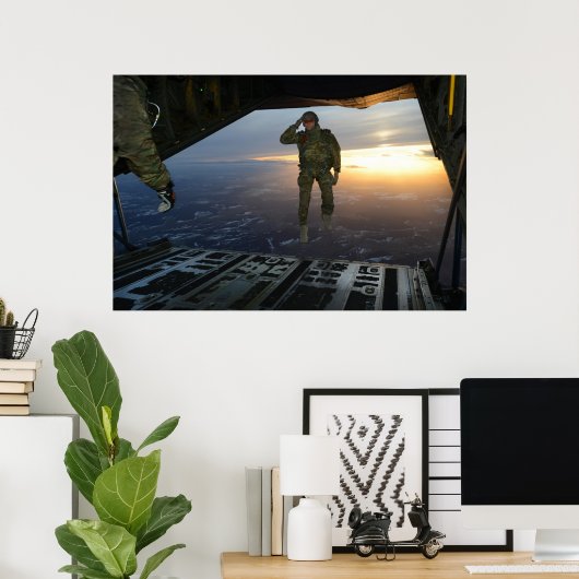 Poster Soldat du 10e Groupe des Forces spéciales (Bureau à domicile)