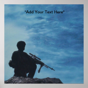 Poster Soldat Militaire Personnalisable