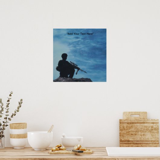 Poster Soldat Militaire Personnalisable (Cuisine)