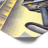 Poster Soldat partant en guerre. (Coin)