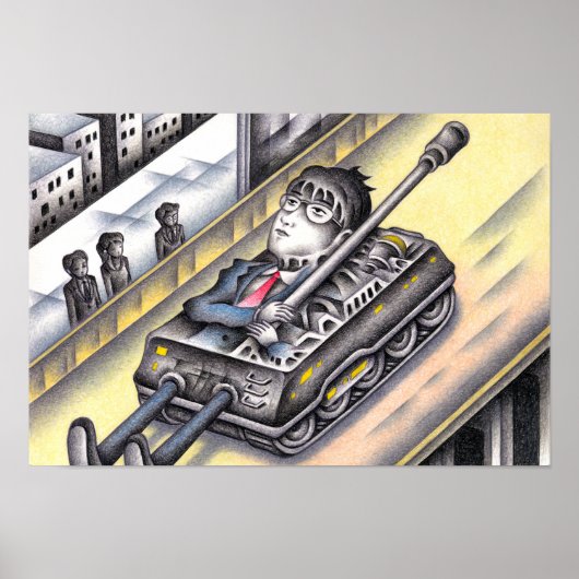 Poster Soldat partant en guerre. (Devant)