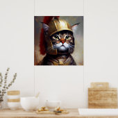 Poster Soldat Spartan Cat (Cuisine)