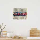 Poster Soldats dans leur navire (Cuisine)